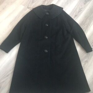 Vintage Wool Fur Coat Size 16